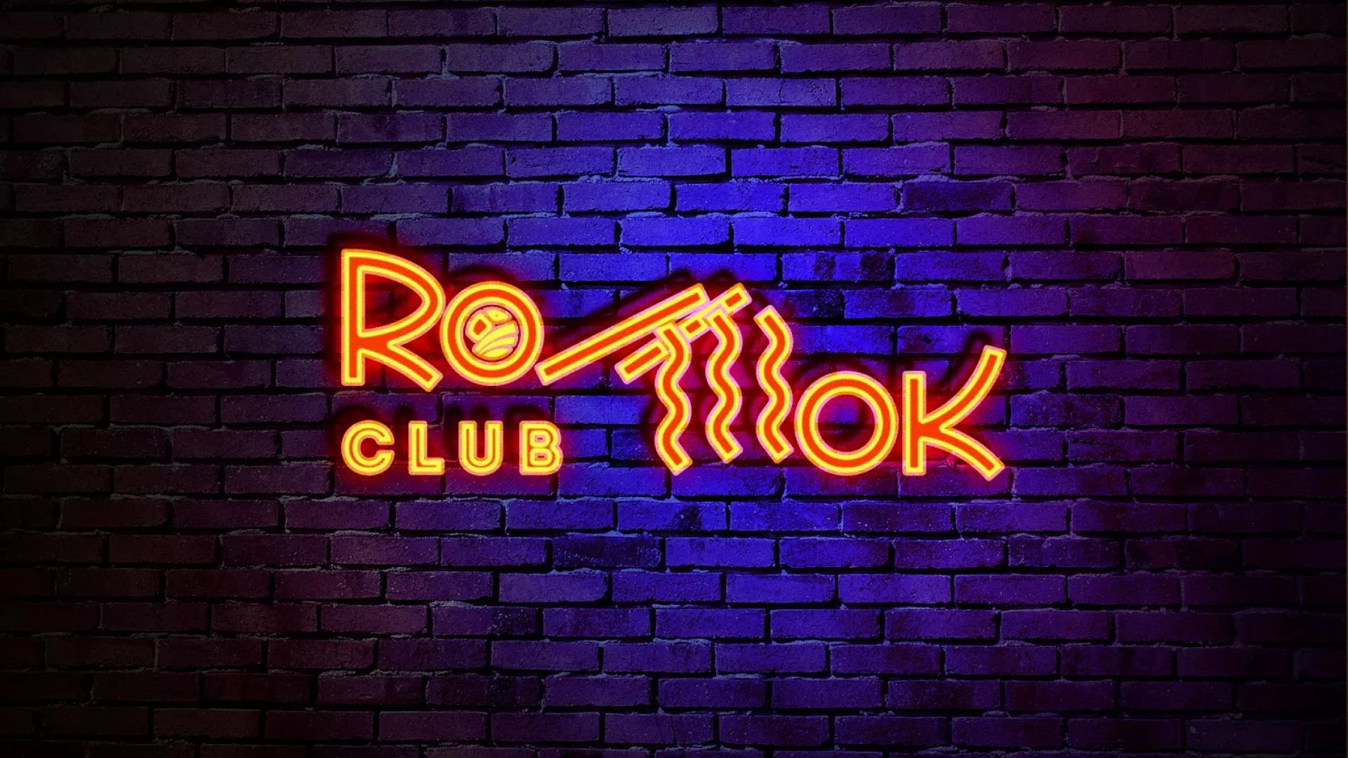 Разработка интерьерной вывески суши-бара «Roll Wok Club» в Ясногорске